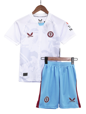 Aston Villa Away Kids Soccer Jerseys Kit 2023/24