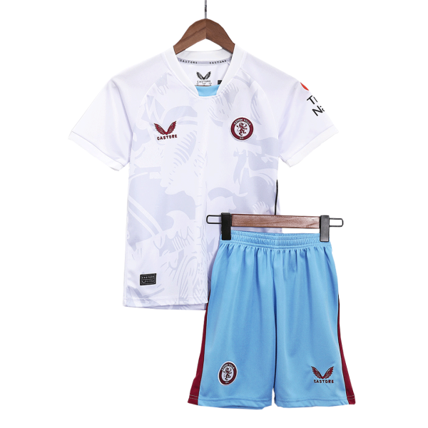 Aston Villa Away Kids Soccer Jerseys Kit 2023/24