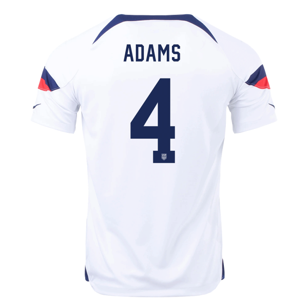 ADAMS #4 USA Home Jersey World Cup 2022