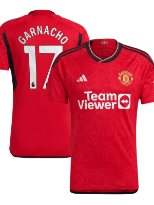 GARNACHO #17 Manchester United Home Soccer Jersey 2023/24