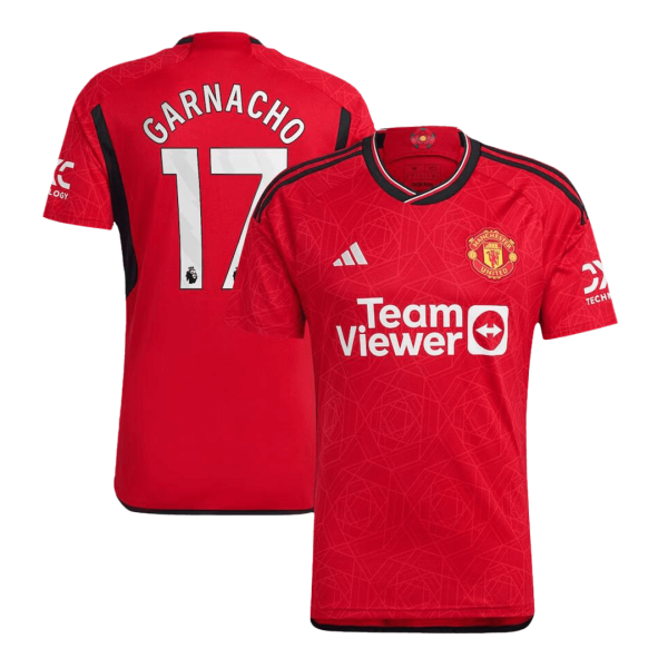 GARNACHO #17 Manchester United Home Soccer Jersey 2023/24