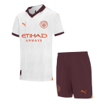 Manchester City Away Kids Soccer Jerseys Kit 2023/24