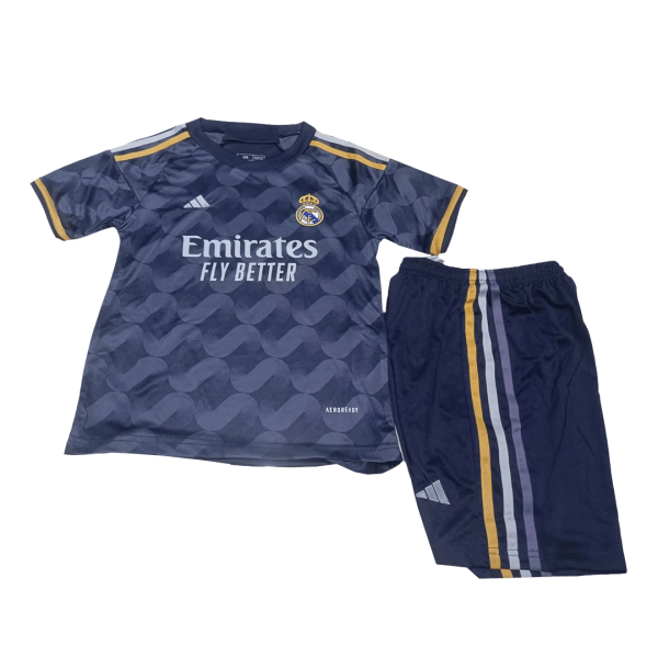 Real Madrid Away Kids Soccer Jerseys Full Kit 2023/24