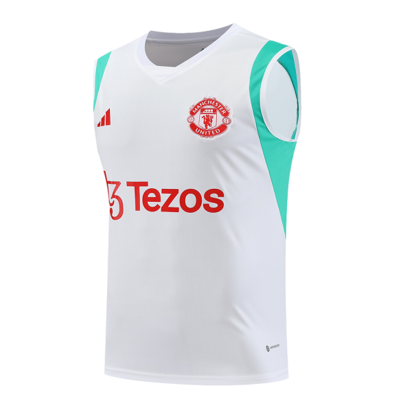 Manchester United Pre-Match Sleeveless Top 2023/24 White