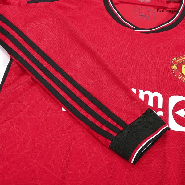 Manchester United Home Long Sleeve Soccer Jersey 2023/24