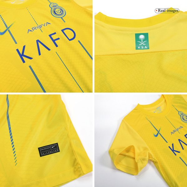 Al Nassr Home Kids Soccer Jerseys Kit 2023/24