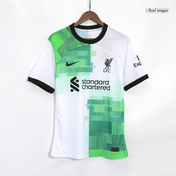 M.SALAH #11 Liverpool Away Authentic Soccer Jersey 2023/24