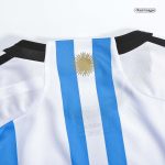 New SignMESSI #10 Argentina 3 Stars Home Soccer Champion Jersey 2022