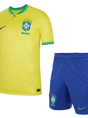 Brazil Home World Cup Jerseys Kit 2022