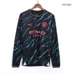 Manchester City Third Away Long Sleeve Soccer Jersey 2023/24