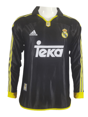 Vintage Soccer Jersey Real Madrid Away Long Sleeve 99/01