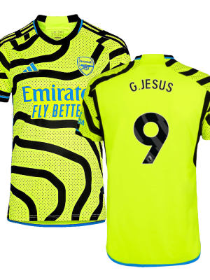 G.JESUS #9 Arsenal Away Soccer Jersey 2023/24