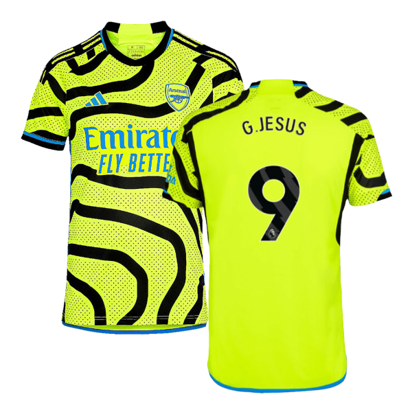 G.JESUS #9 Arsenal Away Soccer Jersey 2023/24