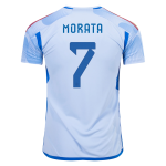 MORATA #7 Spain Away Jersey World Cup 2022