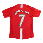 Vintage Soccer Jersey RONALDO #7 Manchester United Home 2007/08