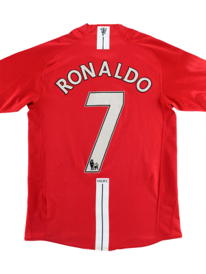 Vintage Soccer Jersey RONALDO #7 Manchester United Home 2007/08