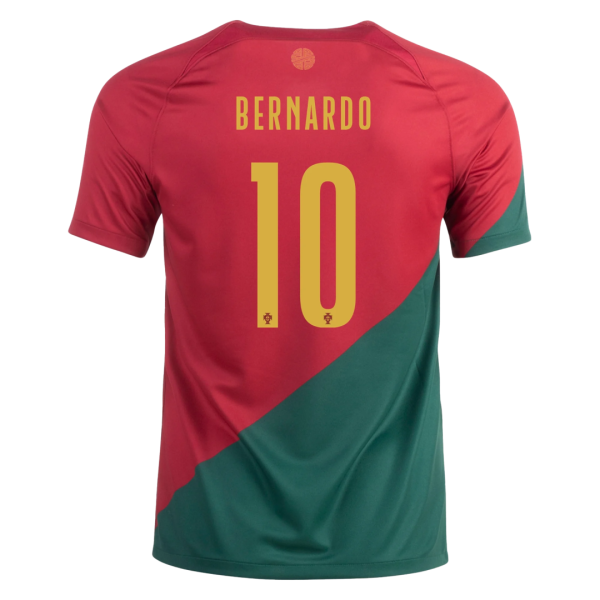 BERNARDO #10 Portugal Home Jersey World Cup 2022