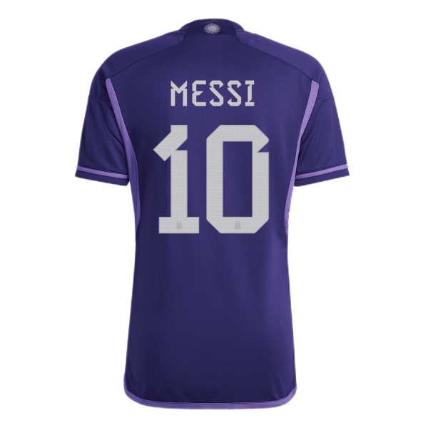 New MESSI #10 Argentina Three Stars Away World Cup 2022 Champion Jersey