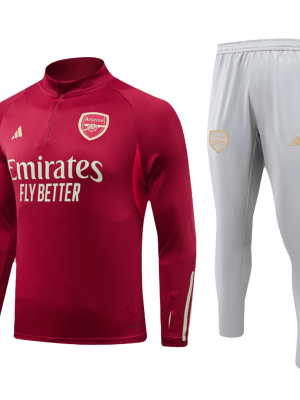 Arsenal 1/4 Zip Tracksuit 2023/24 Red