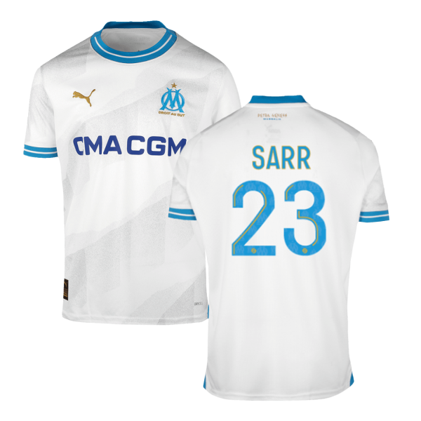 SARR #23 Marseille Home Soccer Jersey 2023/24