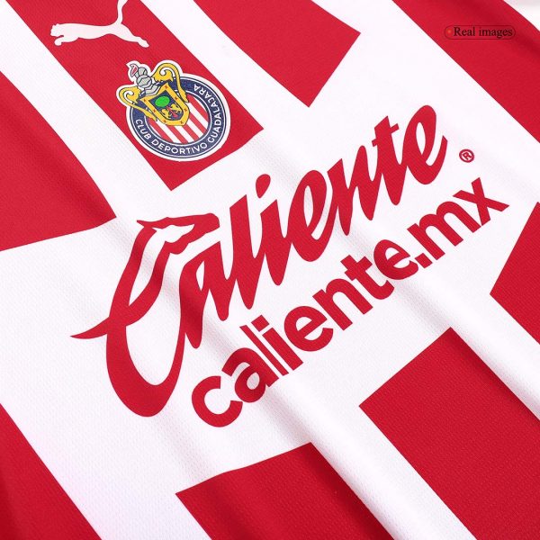 Gold CHICHARITO #14 Chivas Home Soccer Jersey 2023/24