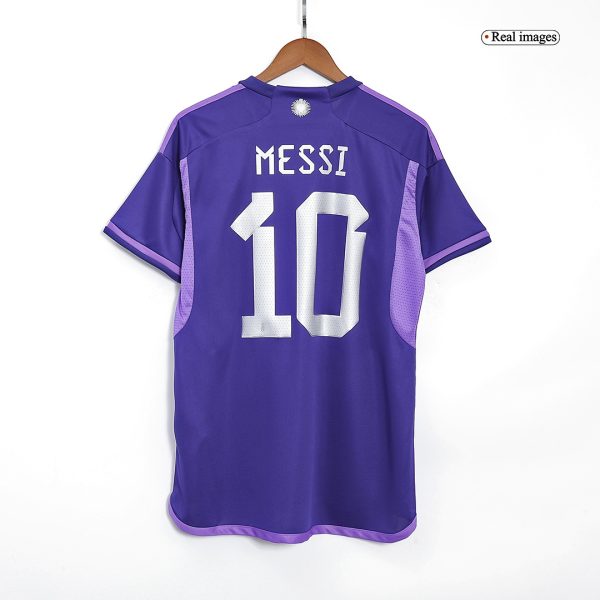 New MESSI #10 Argentina Three Stars Away World Cup 2022 Champion Jersey