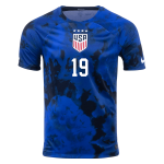 DUNN #19 USA Away Jersey World Cup 2022