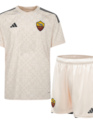 Roma Away Kids Soccer Jerseys Kit 2023/24