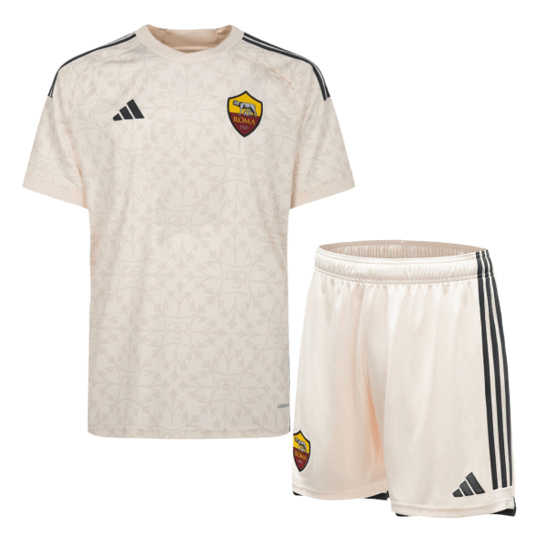 Roma Away Kids Soccer Jerseys Kit 2023/24