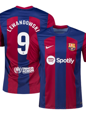 LEWANDOWSKI #9 Barcelona Home Jersey 2023/24