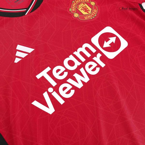 H?JLUND #11 Manchester United Home Soccer Jersey 2023/24