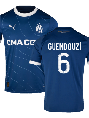 GUENDOUZI #6 Marseille Away Soccer Jersey 2023/24