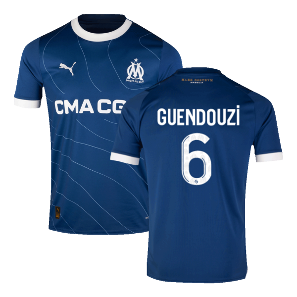 GUENDOUZI #6 Marseille Away Soccer Jersey 2023/24