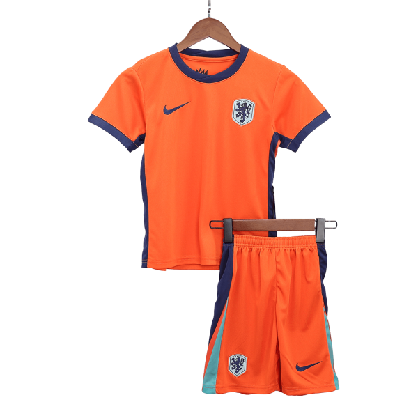 Netherlands Home Kids Soccer Jerseys Kit EURO 2024