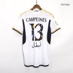 CAMPEONES #13 Real Madrid Campeones Supercopa Home Soccer Jersey 2023/24