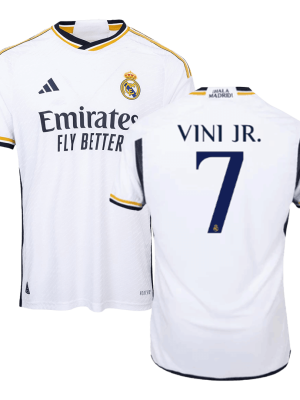 VINI JR. #7 Real Madrid Home Authentic Jersey 2023/24