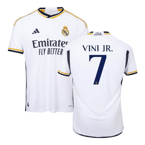 VINI JR. #7 Real Madrid Home Authentic Jersey 2023/24