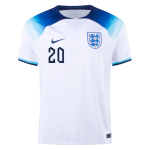 FODEN #20 England Home Jersey World Cup 2022