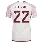 H.LOZANO #22 Mexico Away Authentic Jersey World Cup 2022