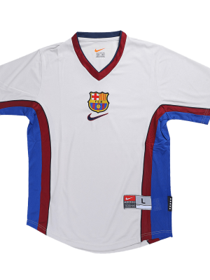 Vintage Soccer Jersey Barcelona Away 1998/99