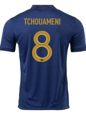 TCHOUAMENI #8 France Home Jersey World Cup 2022