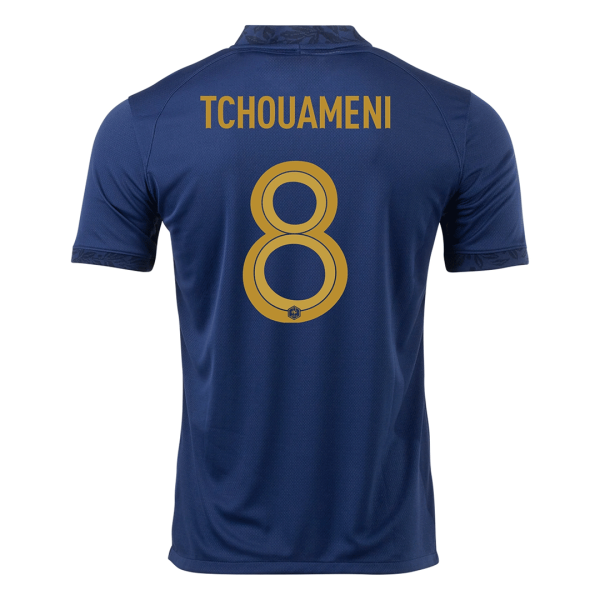 TCHOUAMENI #8 France Home Jersey World Cup 2022