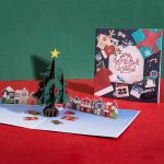 3D Pop Up Christmas Greeting Card (Christmas Village)