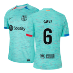 GAVI #6 Barcelona Third Away Authentic Soccer Jersey 2023/24