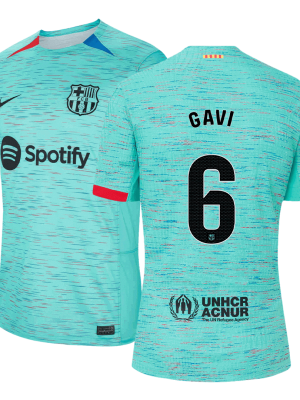 GAVI #6 Barcelona Third Away Authentic Soccer Jersey 2023/24