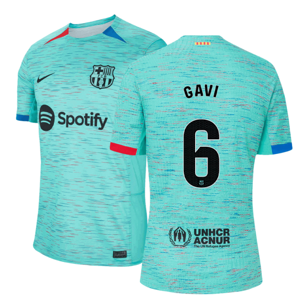 GAVI #6 Barcelona Third Away Authentic Soccer Jersey 2023/24