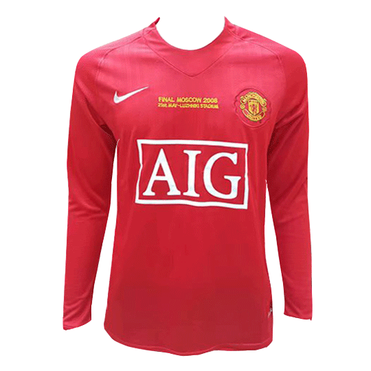 Vintage Soccer Jersey Manchester United Home 2007/08 - Champion League