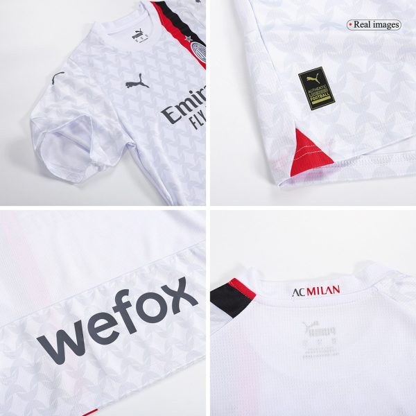 AC Milan Away Kids Soccer Jerseys Kit 2023/24