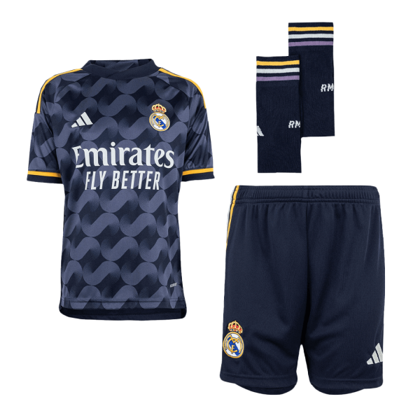 Real Madrid Away Kids Soccer Jerseys Full Kit 2023/24