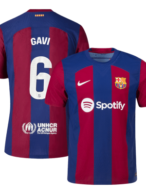 GAVI #6 Barcelona Home Authentic Jersey 2023/24